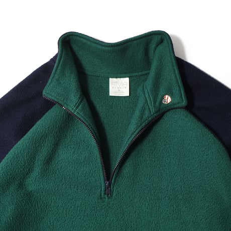 Vintage, Quarter Zip Fleece Jacket