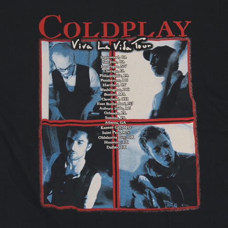 Coldplay / 00's Vintage, Viva La Vida Tour 2008 S/S Tee