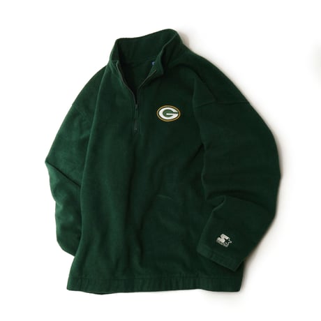 Green Bay Packers / Vintage, Quarter Zip Fleece Jacket manufactured by Starter