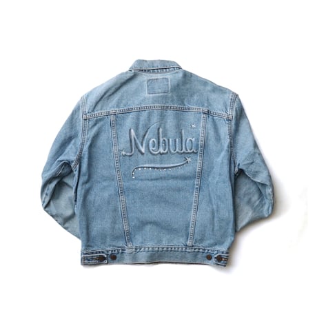 Levi's / Vintage, Denim Trucker Jacket "Custom, Painted, Zirconia"
