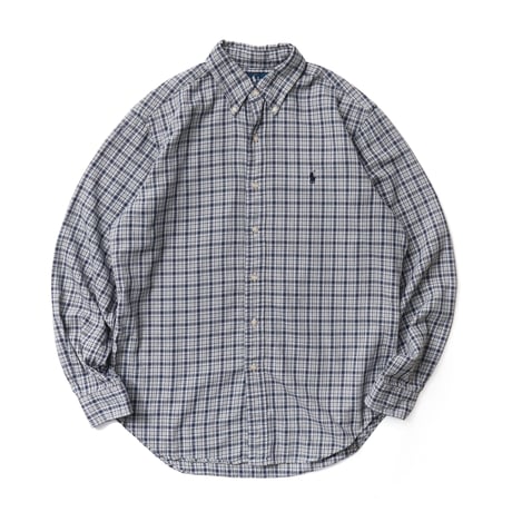 Ralph Lauren / Vintage, Plaid Flannel B.D. L/S Shirt "Classic Fit"