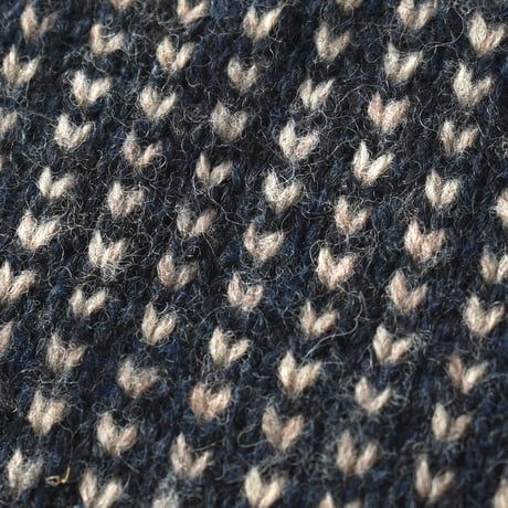 L.L. Bean / Birds Eye Wool Knit Crewneck Sweater "Bean Signature"