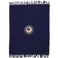 Los Angeles Rams / Vintage, Fringe Throw Blanket with Stadium Seats, Leather Bag