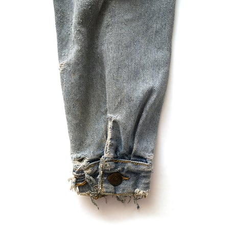 Guess / Vintage, Destroyed Denim Trucker Jacket "Style 10847"