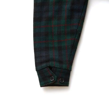 Woolrich / Vintage, Zip Up Front Jacket "Black-Watch Plaid, Wool Melton"