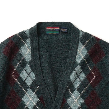 Churchill Downs / Vintage, Argyle Wool Knit Cardigan