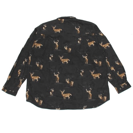 columbia / 00's Vintage, River Lodge B.D L/S Shirt "Deer"