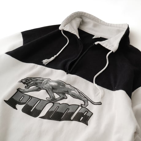 Puma / Vintage Bootleg, Quarter Zip Pullover Sweatshirt