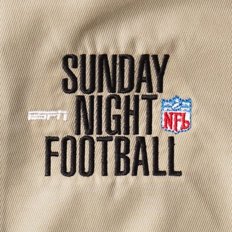 NFL / Vintage, Half Zip Pullover Nylon Jacket "ESPN Sunday Night Football" by Russell Athletics