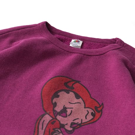 Betty Boop / Vintage Bootleg, Crewneck Sweatshirt "Red Devil"