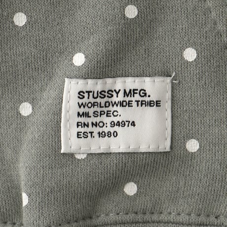 Stussy / Vintage, Polka Dot Hooded Sweatshirt
