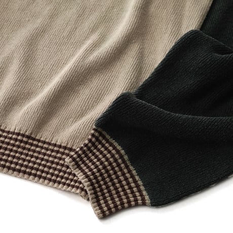 Vintage, Cotton Acrylic Knit Polo L/S Shirt