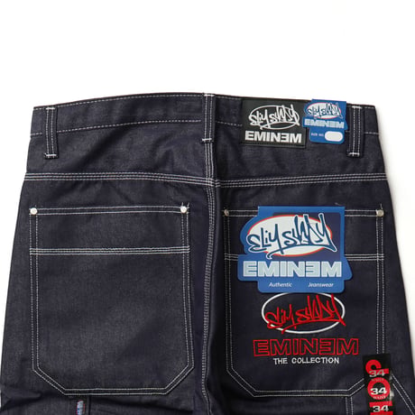 Shady Ltd Eminem / Vintage Bootleg, Shiny Denim Painter Pant W : 34