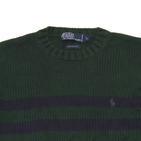 Polo Ralph Lauren / 90's Vintage, Cotton Knit Crewneck Sweater