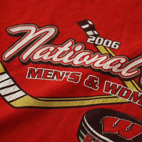 University of Wisconsin-Madison / Badgers S/S Tee "National Champion 2006 NCAA Hockey"