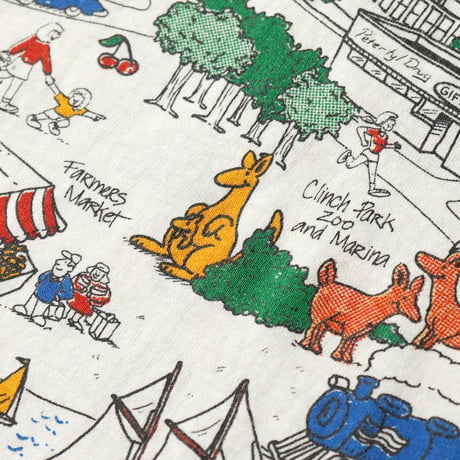 Traverse City, Michigan / Vintage, Tourist Spot Map S/S Tee