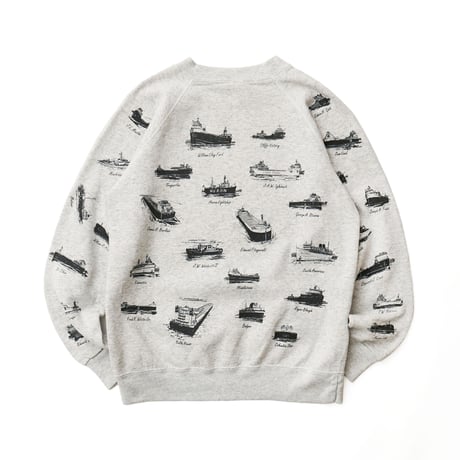 Vintage, Ship Crewneck Sweatshirt