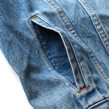 Levi's / Vintage, Denim Trucker Jacket "Custom, Moto Guzzi Patch"