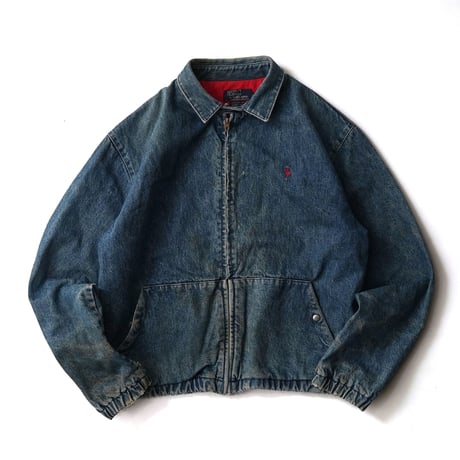 Polo Ralph Lauren / Vintage, Fleece Liner Bayport Denim Windbreaker
