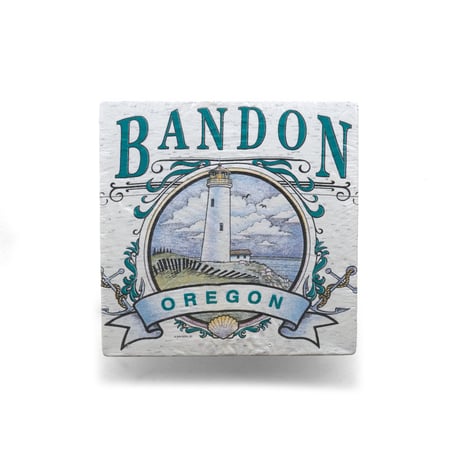 Bandon, OR / Vintage, Souvenir S/S Tee "Coquille River Lighthouse"