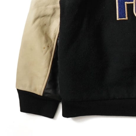 NFL on FOX / Vintage, Melton Leather Varsity Jacket