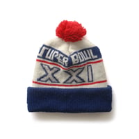 NFL / Vintage, Sideline Cuffed Knit Beanie with Pom "Super Bowl XXI"