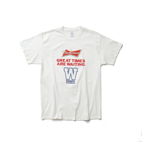 Budweiser×Winnipeg Blue Bombers / Great Times Are Waiting S/S Tee