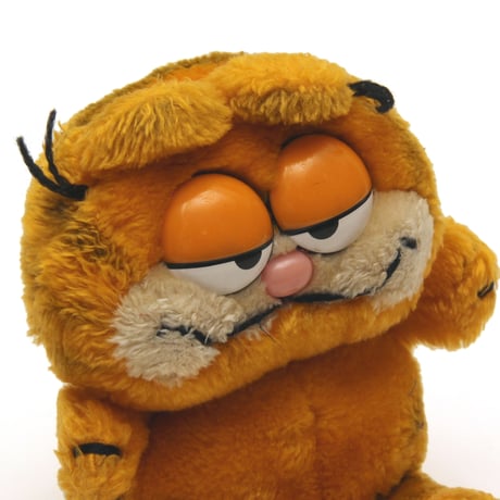 Garfield / 80's Vintage, Plush Toy "Sitting" 2