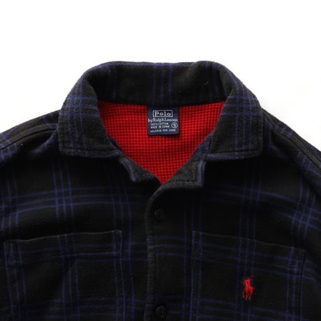 【Kids】Polo Ralph Lauren / Plaid Sweatshirt Fabric Opern Collar L/S Shirt
