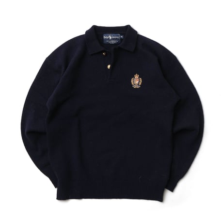 Ralph Lauren / Vintage, Lamb Wool Knit L/S Polo
