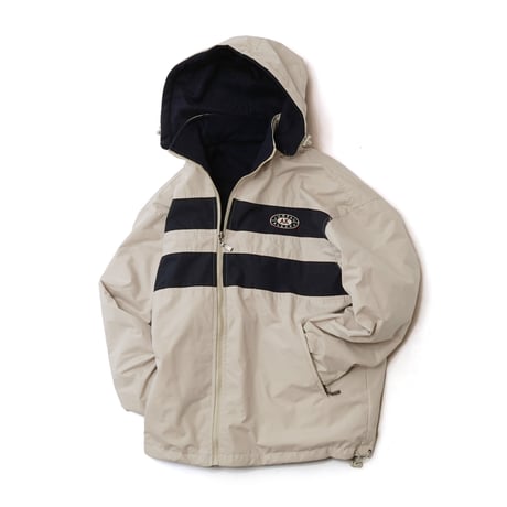Pac Blue / Hooded Reversible Fleece Windbreaker "Juneau Alaska"