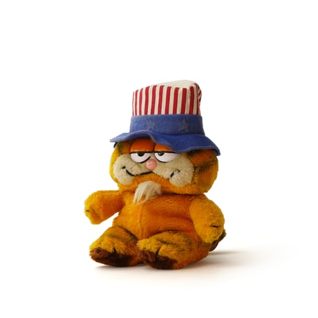 Garfield / Vintage, Plush Toy "Uncle Sam"
