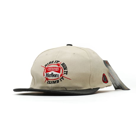 Marlboro / 90's Vintage, Unlimited Gear 6-Panel Strapback Hat "Ride It, Run It, Climb It"