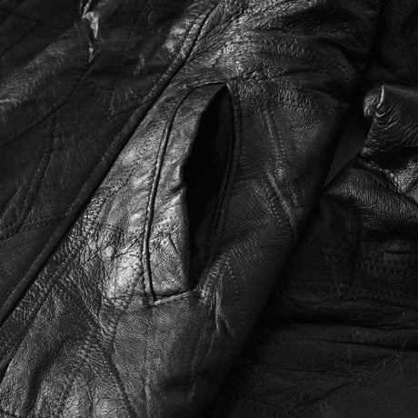 Vintage, Patch Work Leather Jacket
