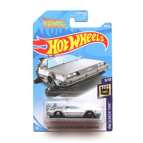 Hot Wheels / "Back To The Future" Time Machine - Hover Mode Diecast DeLorean DMC-12 1:64