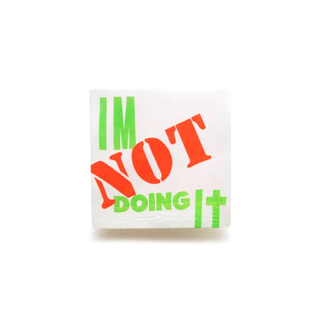 Vintage, S/S Tee "I'M NOT DOING IT"
