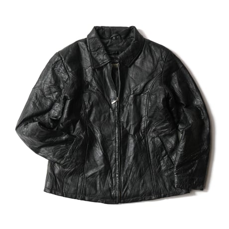 Vintage, Patch Work Leather Jacket