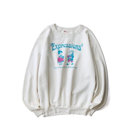 PLASP / Vintage,  Crewneck Sweatshirt "Expressions"
