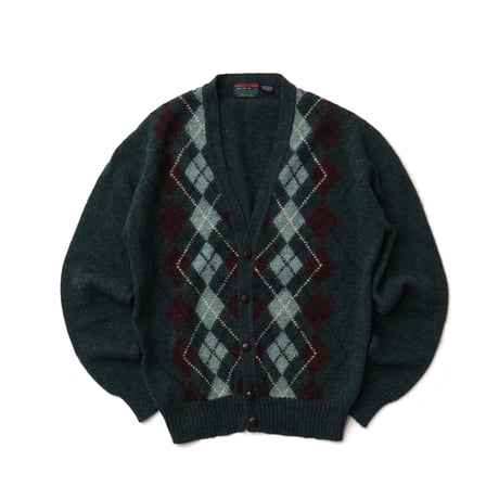Churchill Downs / Vintage, Argyle Wool Knit Cardigan