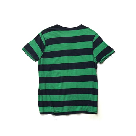 Striped Henley-Neck S/S Tee