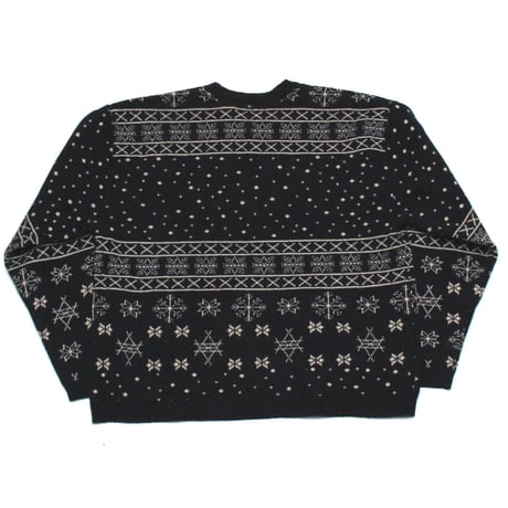 Disney / 90's VIntage, Nordic Knit Sweater "Mickey, Goofy, Donald"