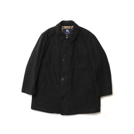 Burberry / Vintage, Plaid Lined Melton Balmacaan Coat
