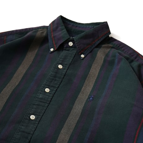 Ralph Lauren / Vintage, Striped B.D L/S Shirt