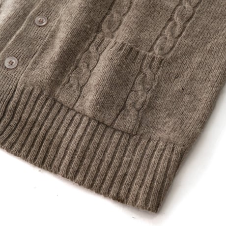 Bengal Lancer / Vintage, Wool Cable Knit Vest