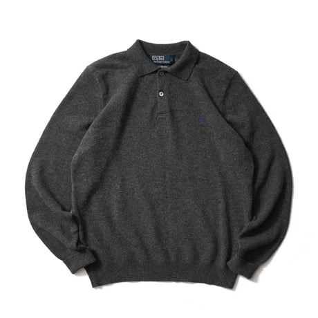 Polo Ralph Lauren / Vintage, Lambs Wool Knit Polo L/S Shirt