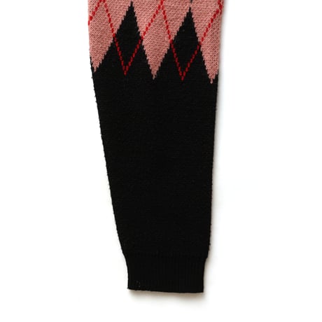 Vintage, Argyle Knit Crewneck Sweater