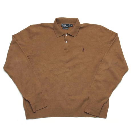 Polo Ralph Lauren / Vintage, Lamb Wool Knit Polo L/S Shirt