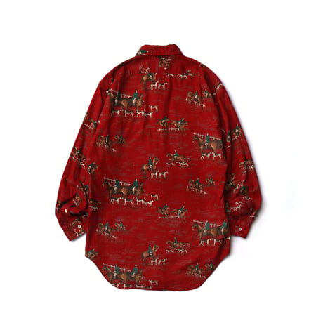 Ralph Lauren / Vintage, Horse & Dog Cotton L/S Shirt
