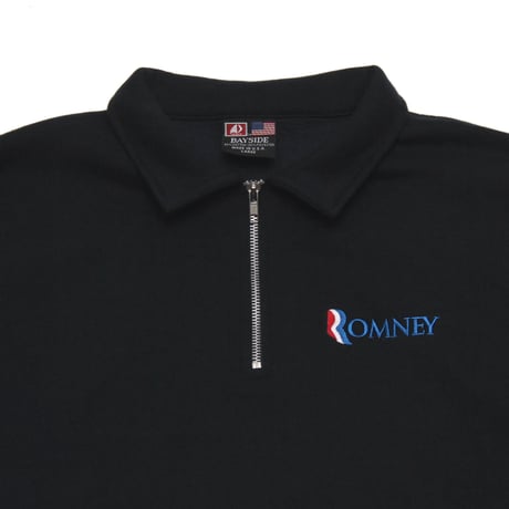 Willard Mitt Romney / Zip Up Polo L/S Sweatshirt