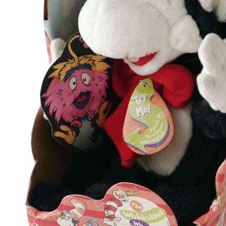 Dr. Seuses / 90's Vintage,  "The Cat in the Hat with the Gink Rhyme & Surprise" Plush Toy